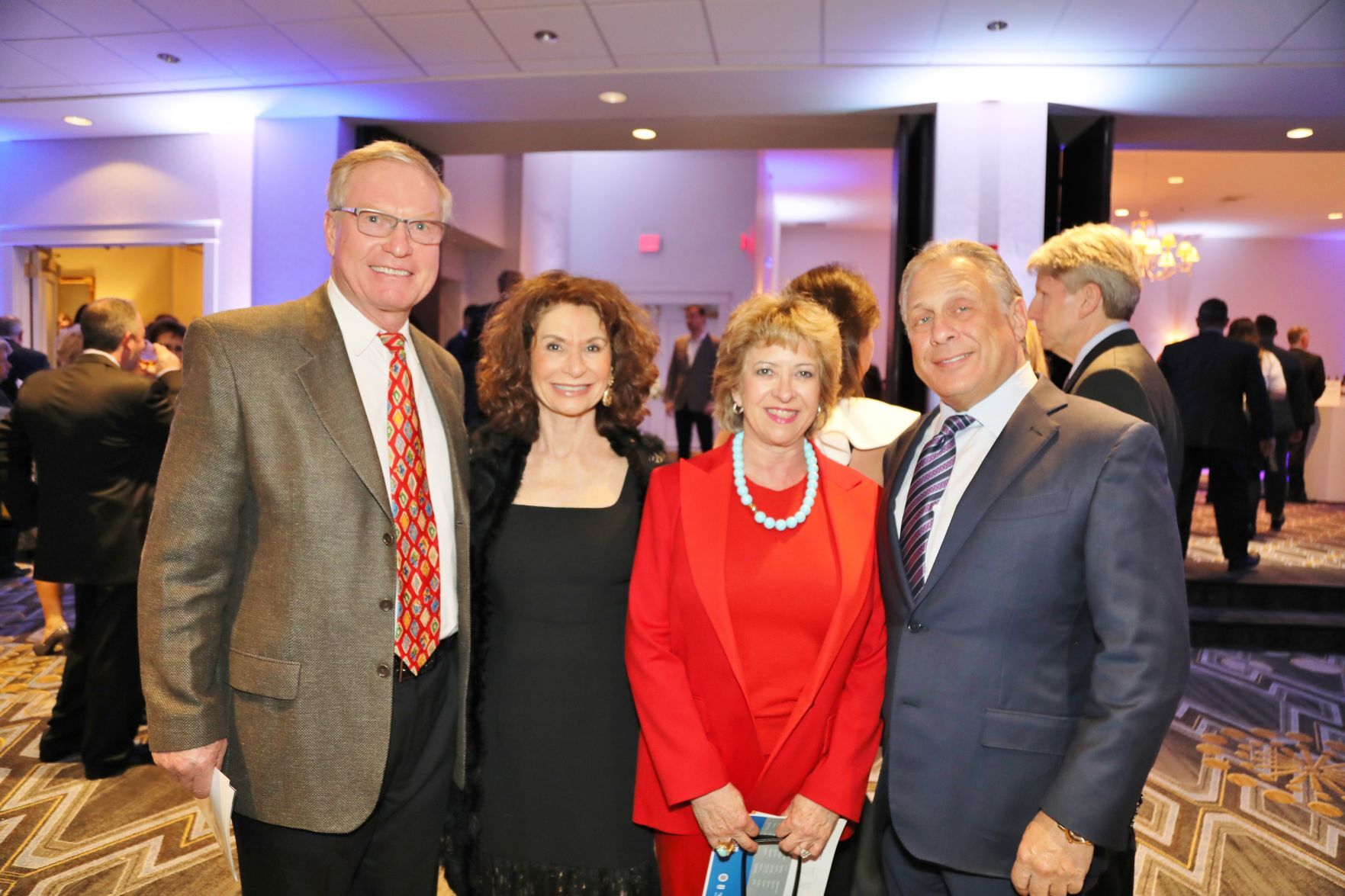 Bill and Debbie Muzik, Nancy and Jacques Herzog